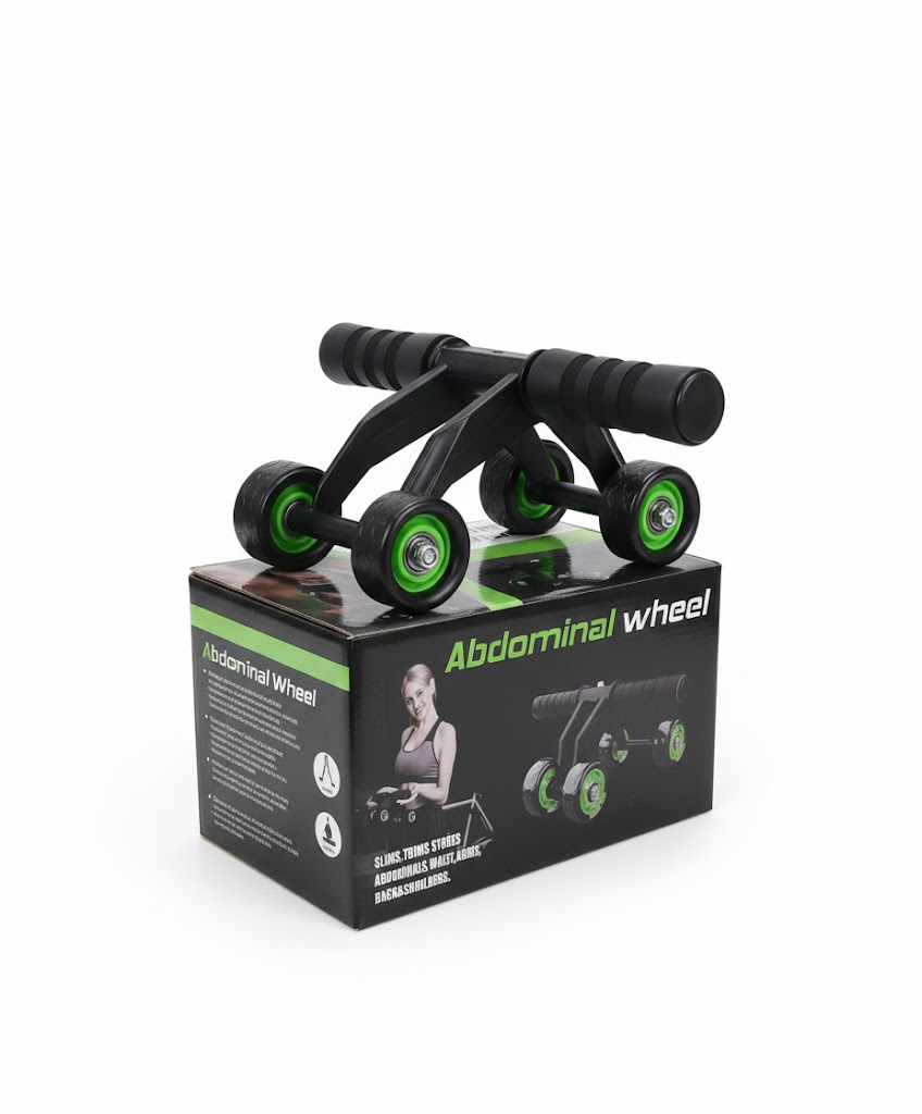 Picture of 4-Wheel Ab Roller for Core and Upper Body Strength Training – Durable Fitness Equipment