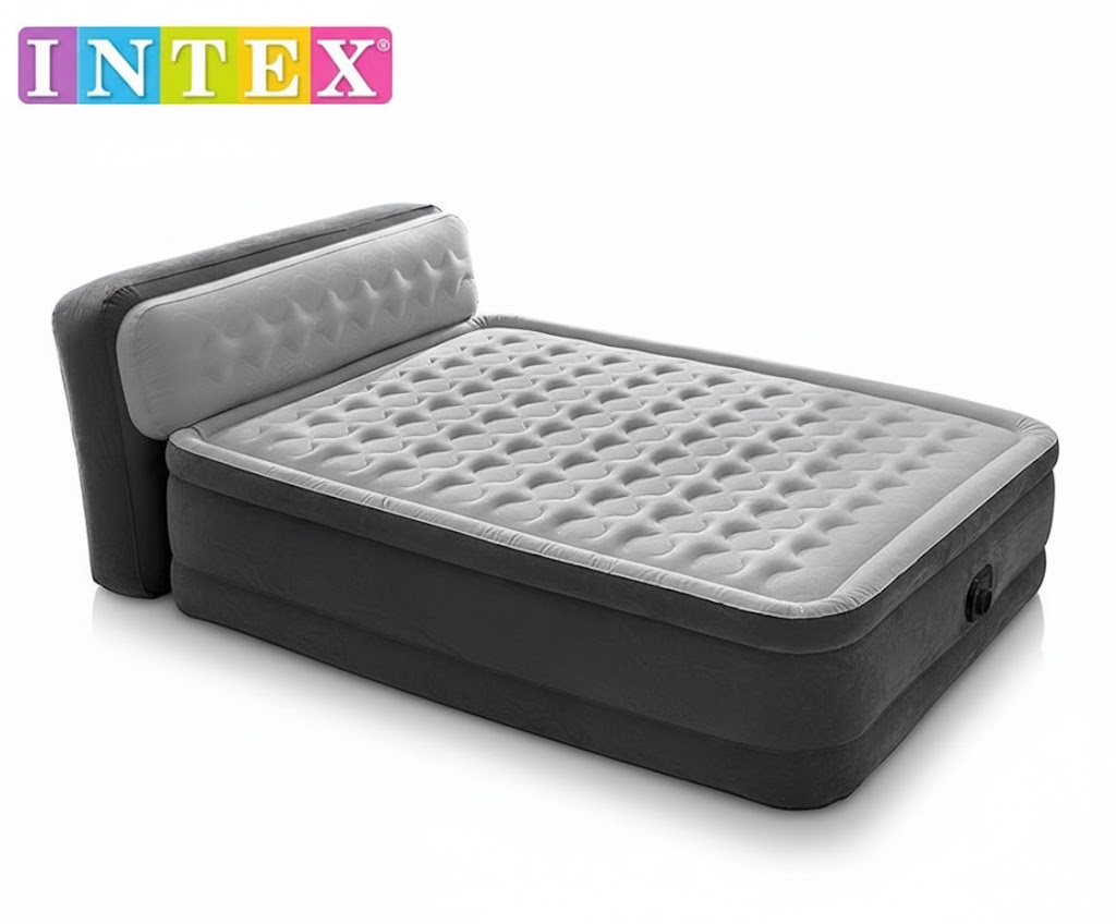 Picture of Intex Dura-Beam Queen Airbed with Inbuilt Electric Pump & Plush Headboard