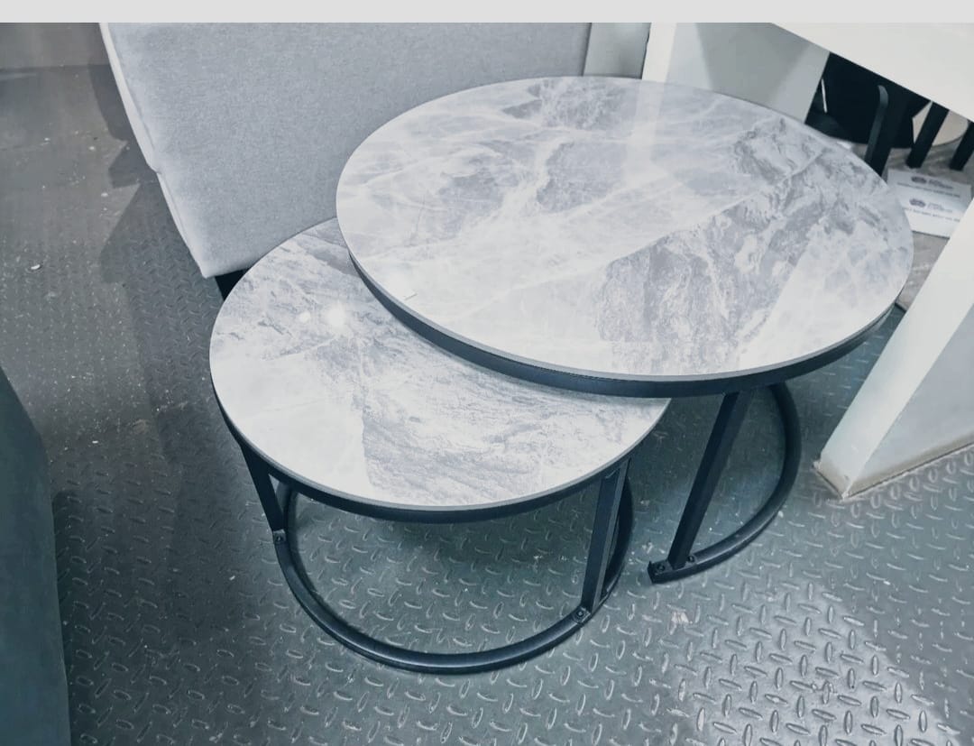 Picture of LUXURY PURE MARBLE TOP NESTING COFFEE TABLES