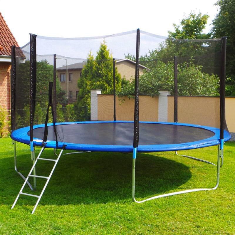 Picture of 10FT Outdoor Trampoline with Safety Enclosure Net – Durable Build,
