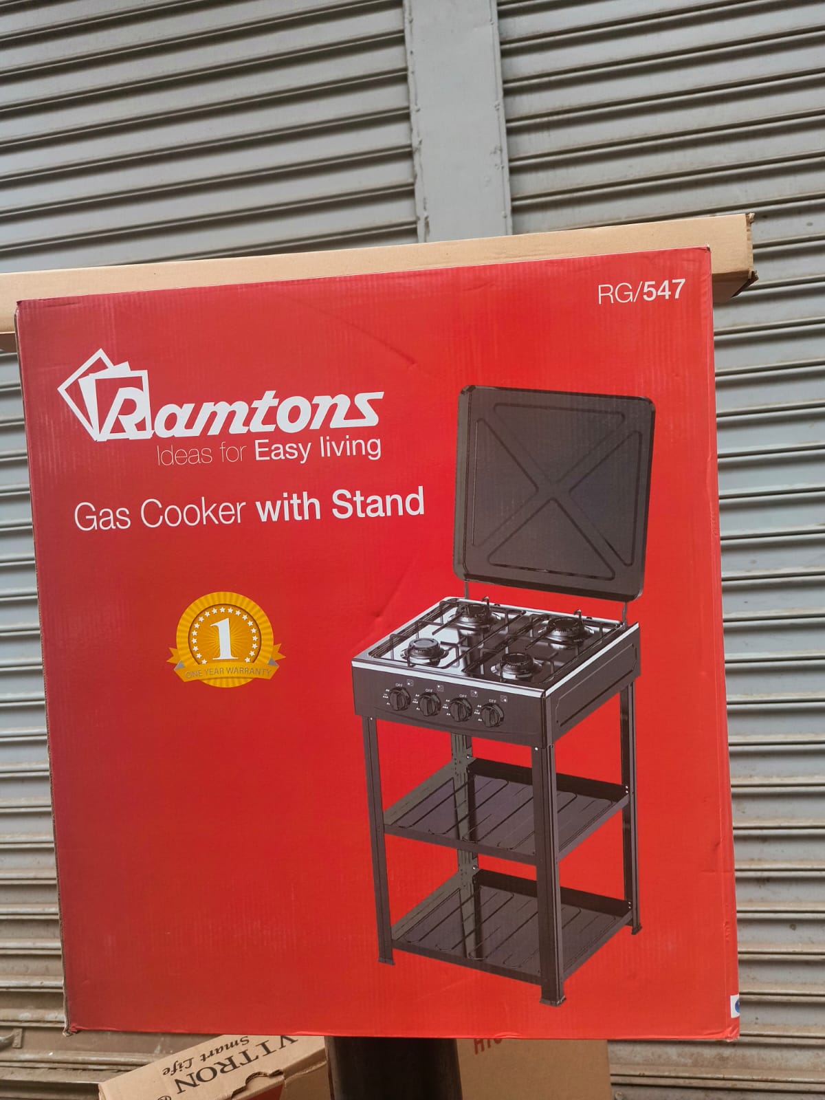 Picture of Ramtons RG/547 4‑Burner Standing Cooker with Shelves