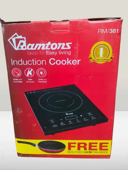 Picture of Ramtons RM‑381 2000 W Digital Induction Cooker + Free 24 cm Non‑Stick Pan